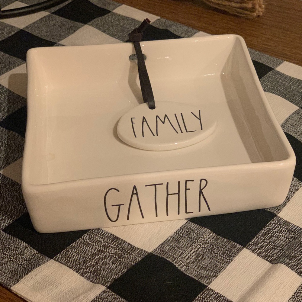 Rae Dunn Gather Napkin Holder and Weight
